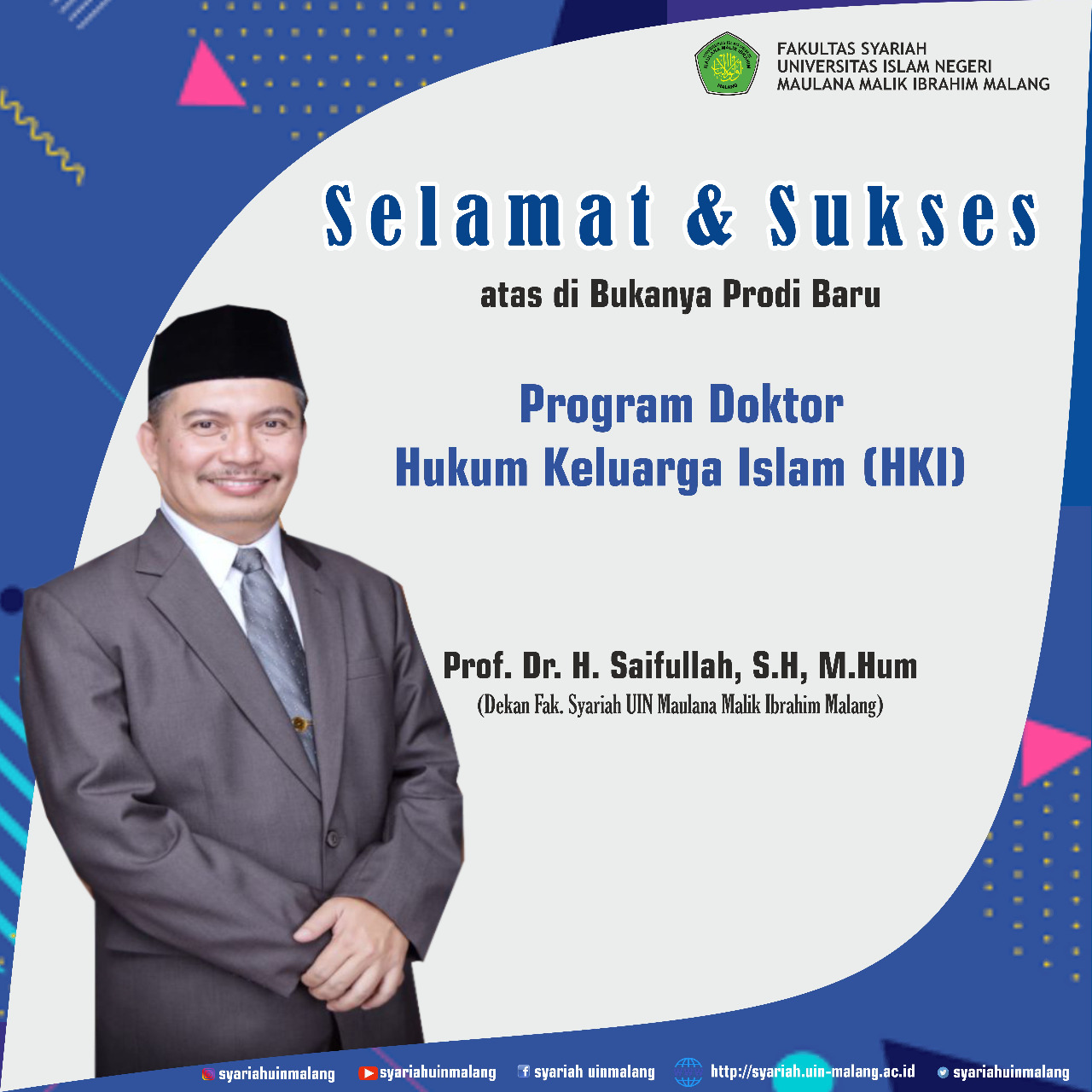 Selamat & Sukses Prodi Doktor Hukum Keluarga Islam Resmi Dibuka ...